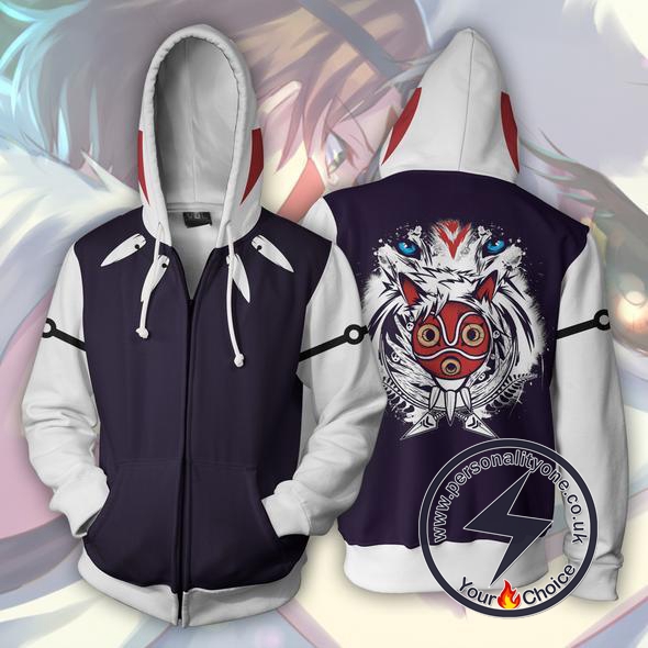 Princess Mononoke Zip Up Hoodie Jacket